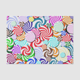 Papel De Seda Tejido de envolvimiento - Collage de caramelo