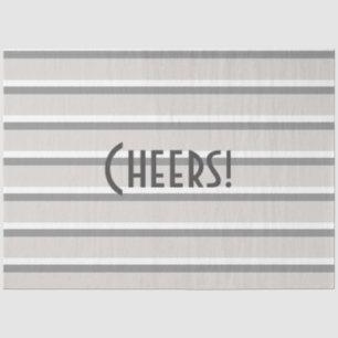 Papel De Seda Tejido de franja gris