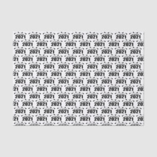 Papel De Seda Tejido de graduación (negro) de grado 2021