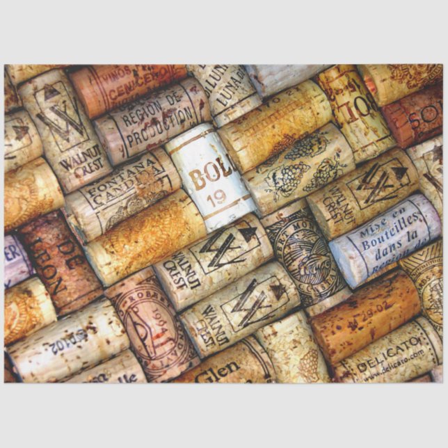 Papel De Seda Tejido de los amantes del vino (Anverso)