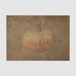 Papel De Seda Tejido de otoño del Naranja antiguo de calabaza