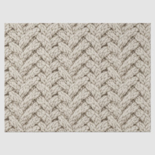 Papel De Seda Tejido de punto de hilo trenzado – Beige cálido (2