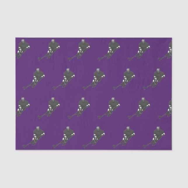 Papel De Seda Tejido de regalo de hockey (Anverso)