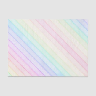 Papel De Seda Tejido de regalo de raya de color arcoiris pastel