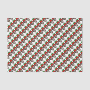 Papel De Seda Tejido de San Valentín de fresa cubierta de chocol