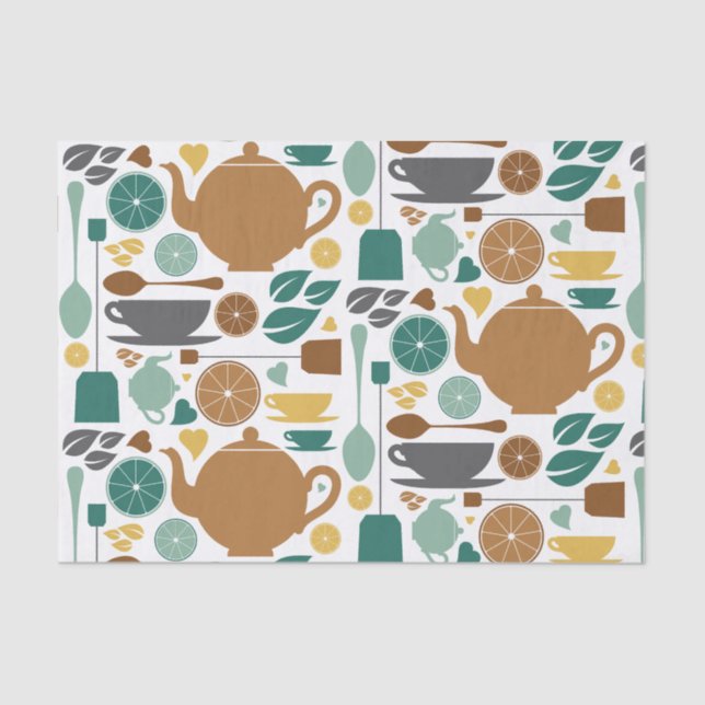 Papel De Seda Tejido de té (Anverso)