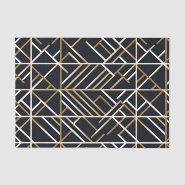 Papel De Seda Tejido de teselación abstracta artística - Fernsby (Anverso)