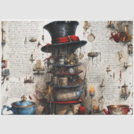 Papel De Seda Tejido de tiempo de té