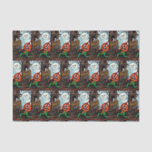 Papel De Seda Tejido del fiesta del pimpkin del fantasma de