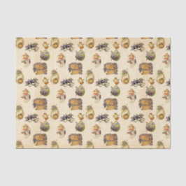 Papel De Seda Tejido fiesta de patrón de vacaciones de Pascua