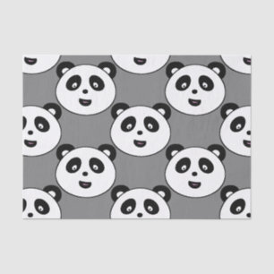 Papel De Seda Tejido lindo de la panda