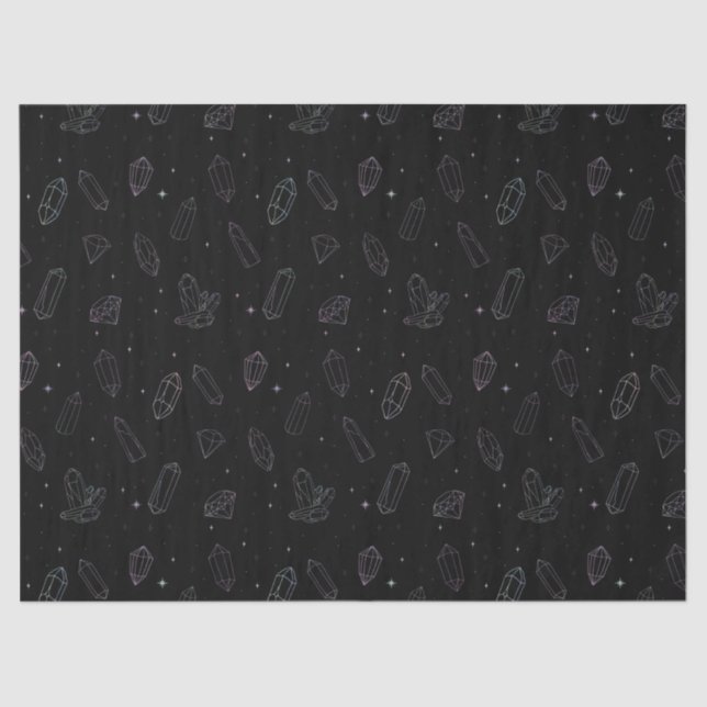 Papel De Seda Tejido mágico con estampado holográfico de moda (Anverso)