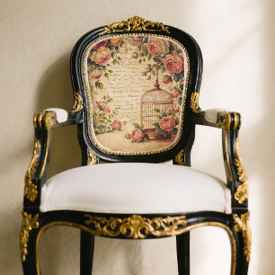 Papel De Seda Tejido vintage de Shabby Chic Birdcage o desconcha