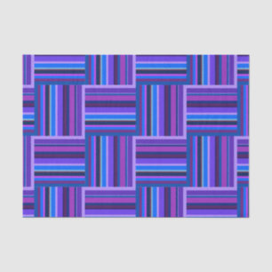 Papel De Seda Tejidos de rayas azules y violetas