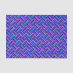 Papel De Seda Tejidos de rayas azules y violetas