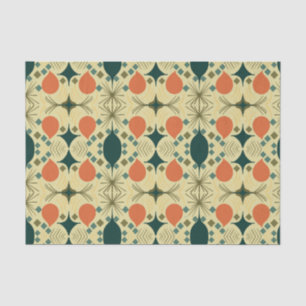 Papel De Seda Tela de patrón amarillo de diamante geométrico Boh