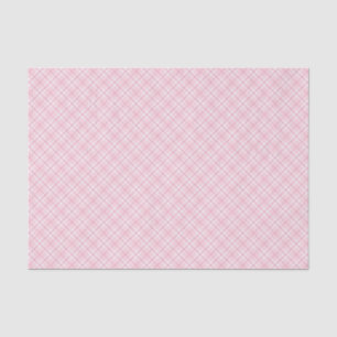 Papel De Seda Tela escocesa rosa clara
