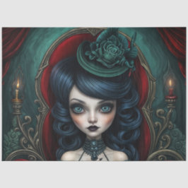 Papel De Seda Teléster de Fortuna Estúpico Verde y Rojo