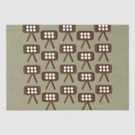 Papel De Seda Televisión Moderna De Mediados Del Siglo