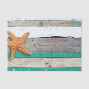 Papel De Seda Tema de la playa Starfish Boda Rustic