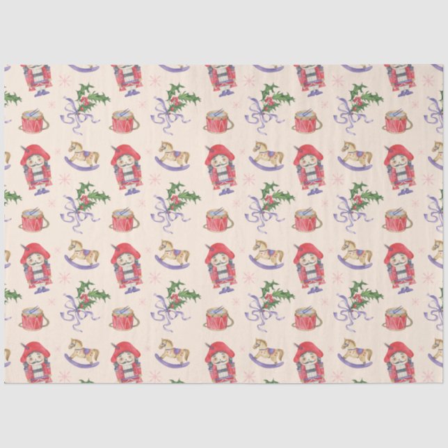 Papel De Seda Tema de Navidad del Cascanueces (Anverso)