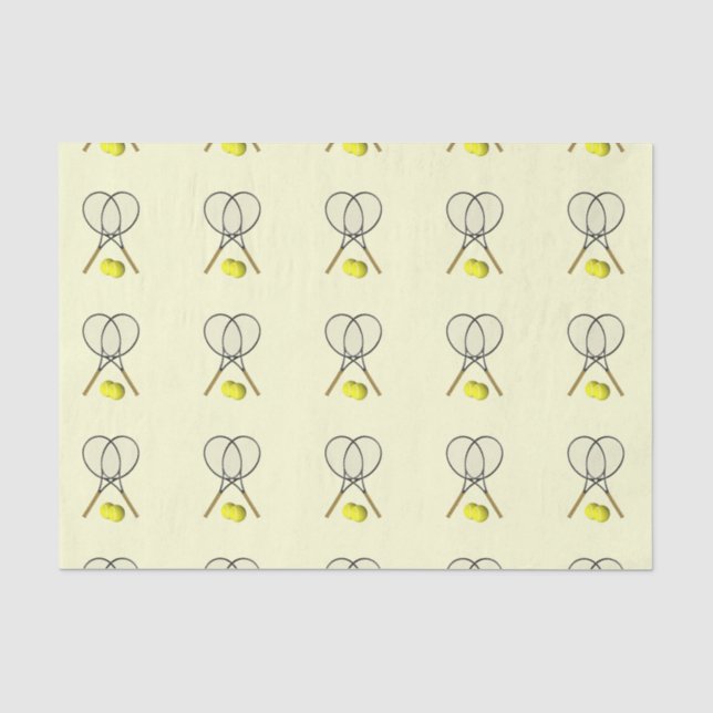 Papel De Seda Tema deportivo del Doubles Tennis (Anverso)
