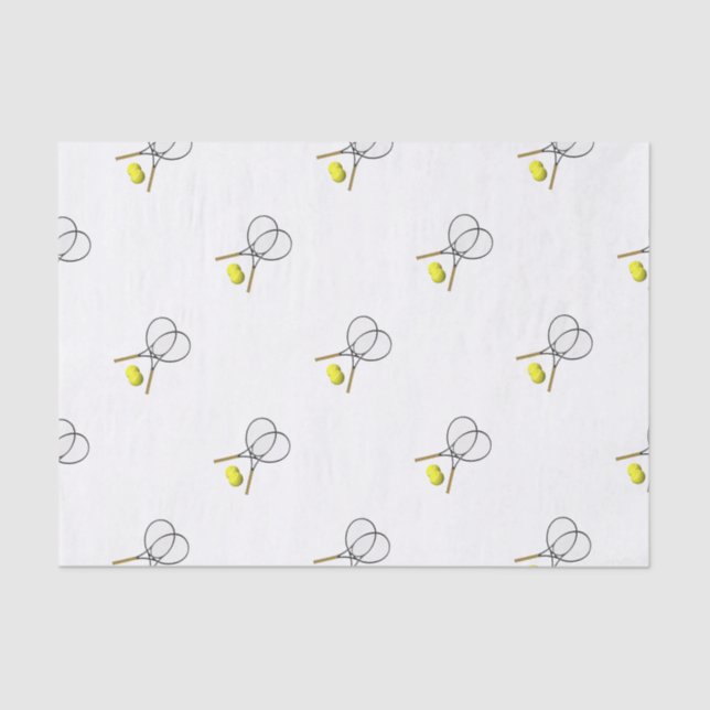 Papel De Seda Tema deportivo del Doubles Tennis (Anverso)