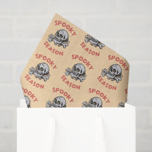 Papel De Seda Temblorosa temporada Scary Skull Halloween