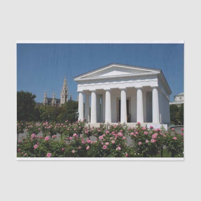 Papel De Seda Templo de Theseus Viena Austria (Anverso)