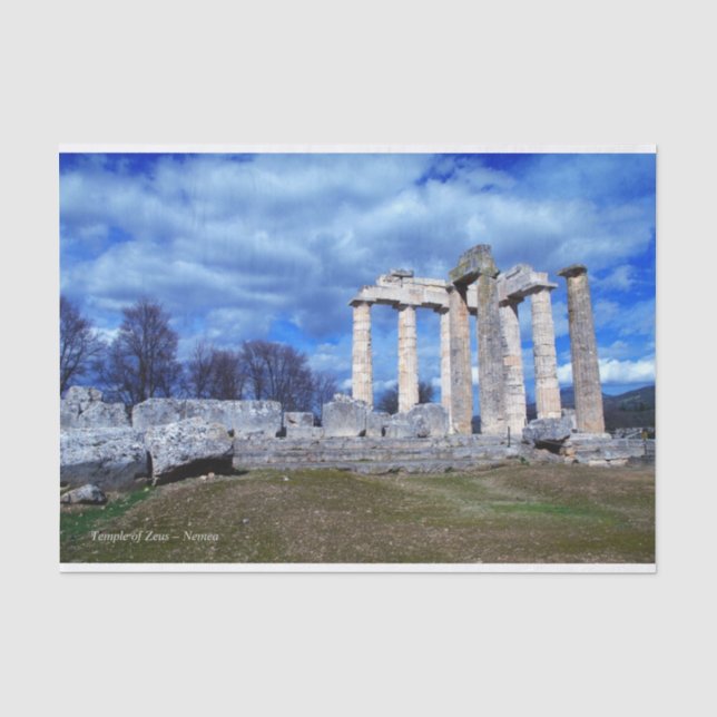 Papel De Seda Templo de Zeus - Nemea (Anverso)