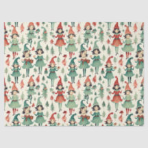 Temporada de Navidades de Elves Vintage Cute