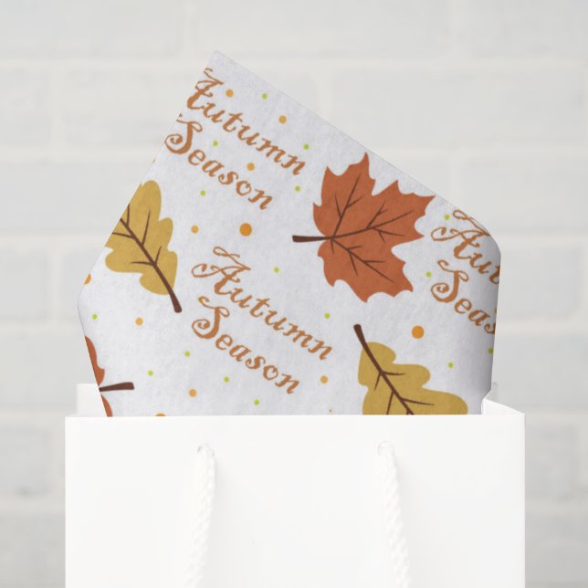 Papel De Seda Temporada de Otoño  (Bolsa de regalo)