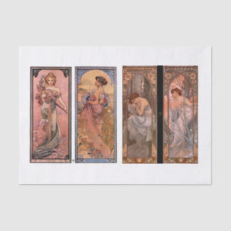 Papel De Seda Temporadas de mucha, damas desconchadas