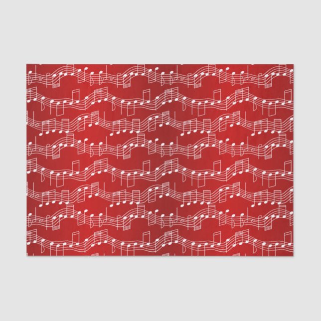 Papel De Seda Tenga navidad musical (Anverso)