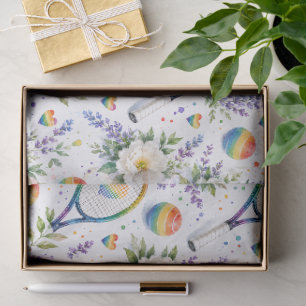 Papel De Seda Tenis Arcoíris Orgullo Acuarela