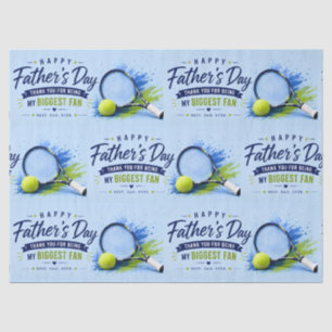 Papel De Seda Tenis Día del Padre para Papá Acuarela Azul