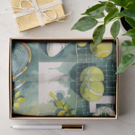 Papel De Seda Tenis Gracias fiesta con raqueta y pelota