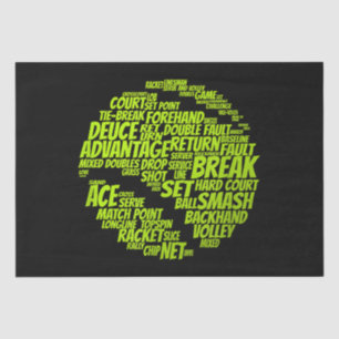 Papel De Seda Tenis Jugador De Tenis Jugando A La Pelota De Teni