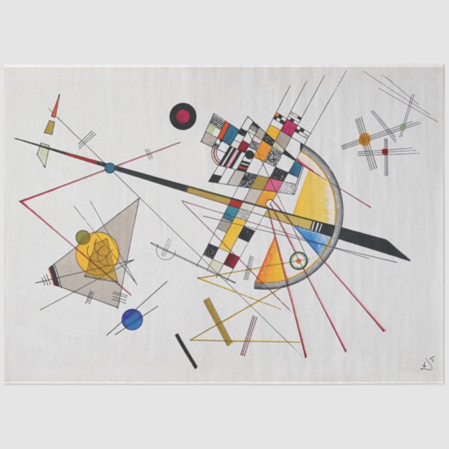 Papel De Seda Tensión Delicada Nº 85, Wassily Kandinsky (Anverso)