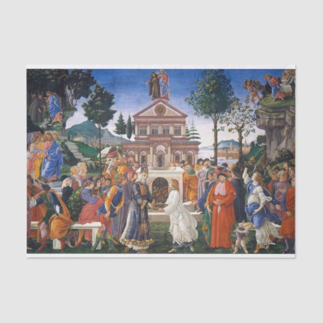 Papel De Seda Tentaciones de Cristo, Sandro Botticelli (Anverso)