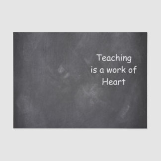 Papel De Seda Teoría del trabajo Corazón Chalkboard Diseño Idea