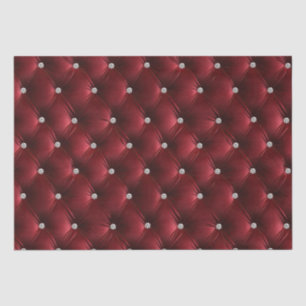 Papel De Seda Terciopelo Faux de la Moda Roja Cálida