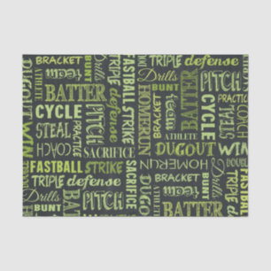 Papel De Seda Términos del tablero de anuncios de Fastpitch Soft