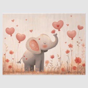 Papel De Seda Ternera de elefante caprichosa decoupage del Día d