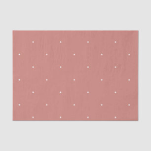 Papel De Seda Terracota Rosa Blanco Patrón