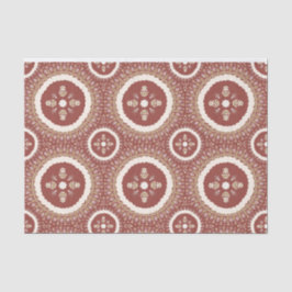 Papel De Seda Terracotta Elegante Ornamental Floral