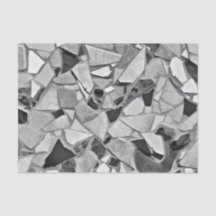Terrazo Patrón Diseño Negro Blanco Gris Elegante