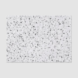 Papel De Seda Terrazzo Elegante Retro Gris Blanco Y Negro
