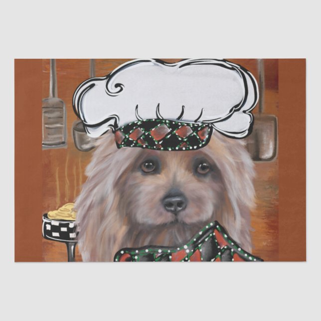 PAPEL DE SEDA  TERRIER AUSTRALIANO   (Anverso)