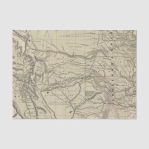 Papel De Seda Territorio indio, Tejas del norte, New México